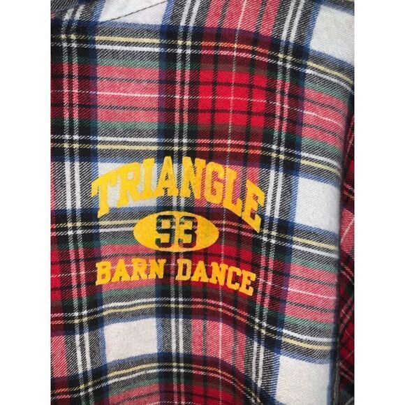 Vintage 90’s Oversized Hooded Flannel Large - Picture 4 of 10